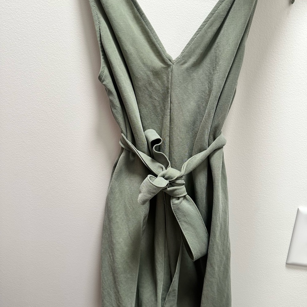 Khaki Sleeveless romper